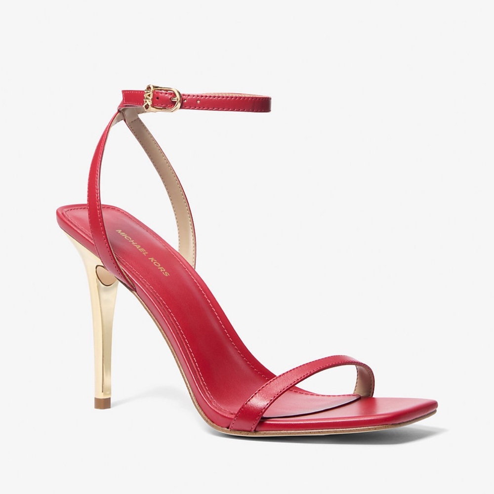 Michael Kors Scarlet and Metallic Heels